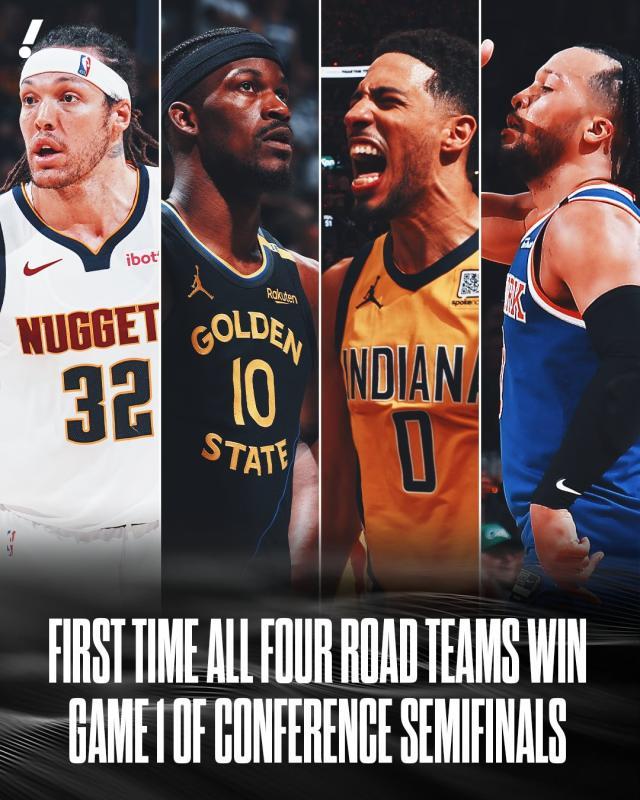 奇迹诞生之地！NBA历史首次出现次轮G1全部下克上