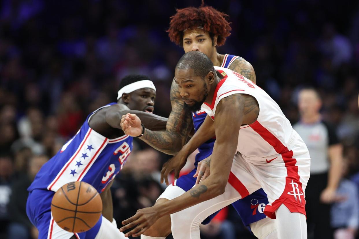 开云官网-杜兰特36+7+8失误，恩比德32+15+10创纪录，马克西36+10+4断